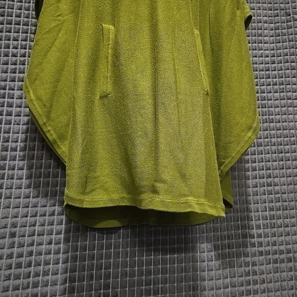 Chaus Sweater Poncho Shawl Top SzM/L Green Oversized Knit Cowl Boho Chic Pacha - Picture 12 of 16